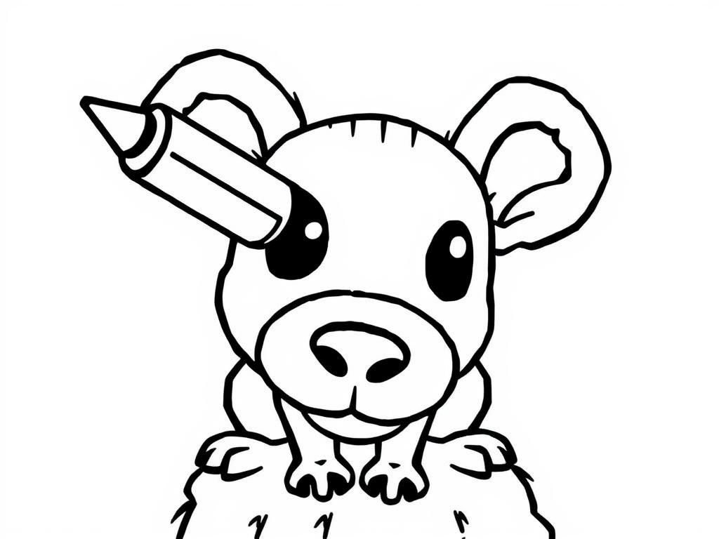Mouse Coloring Page