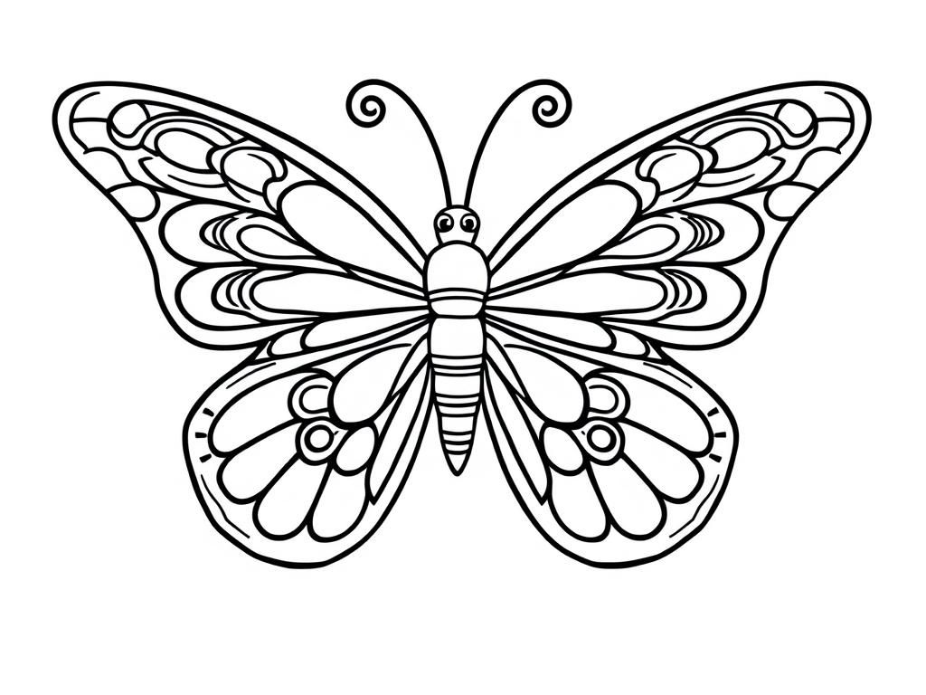 Butterfly Coloring Page