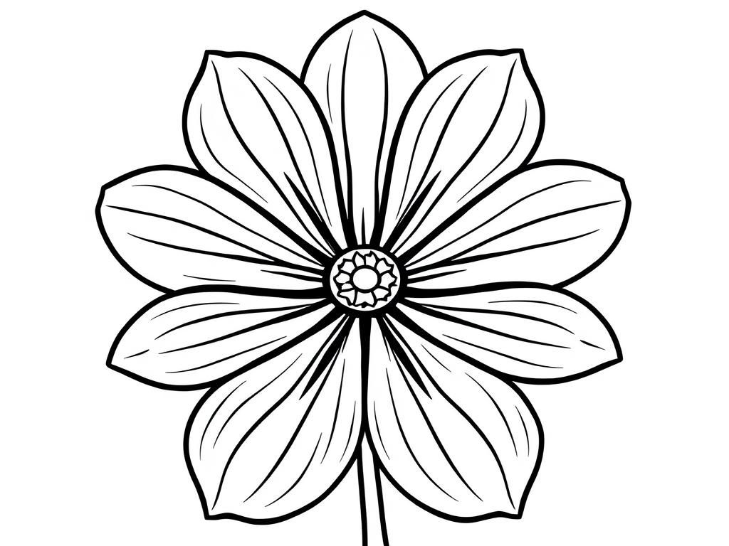 Flower Coloring Page