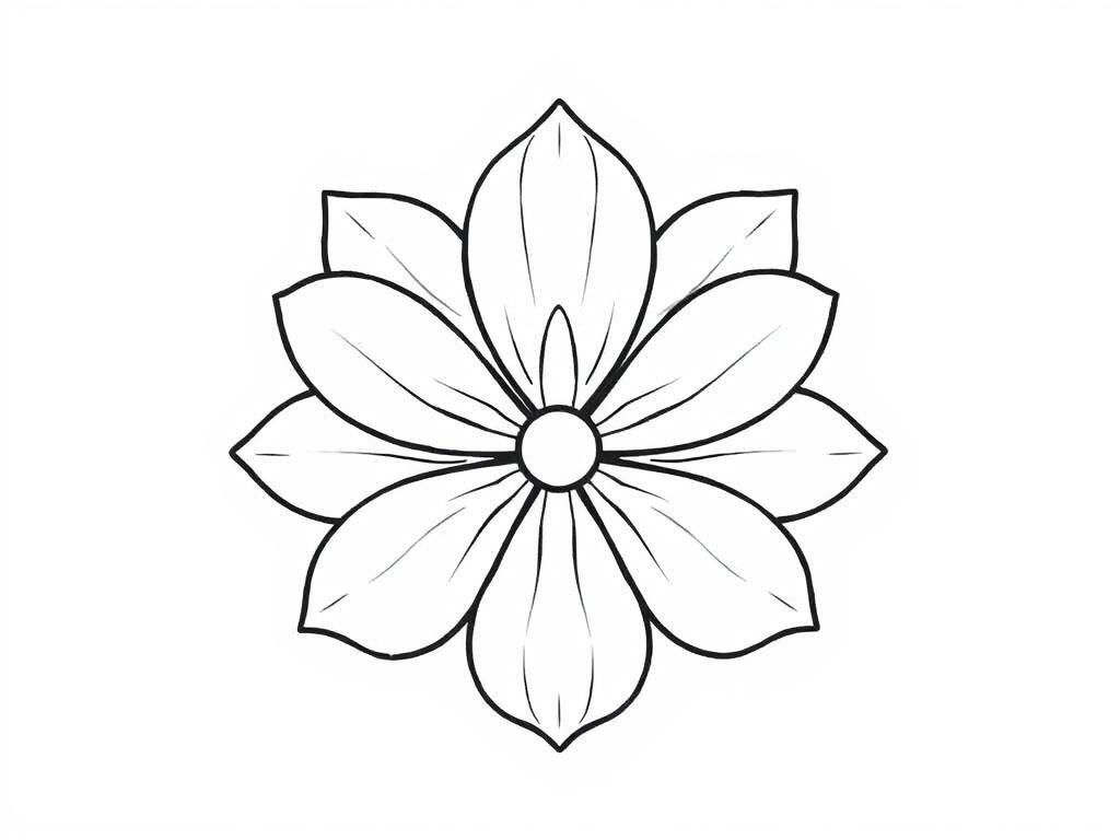 Flower Coloring Page