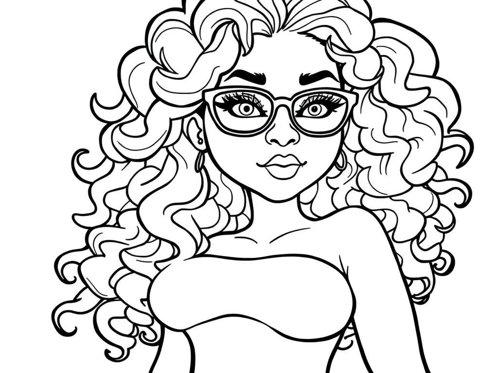 Portrait Coloring Page