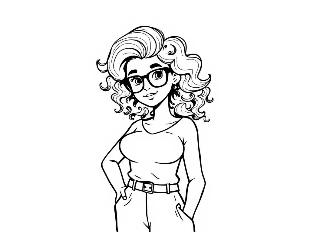 Woman Coloring Page