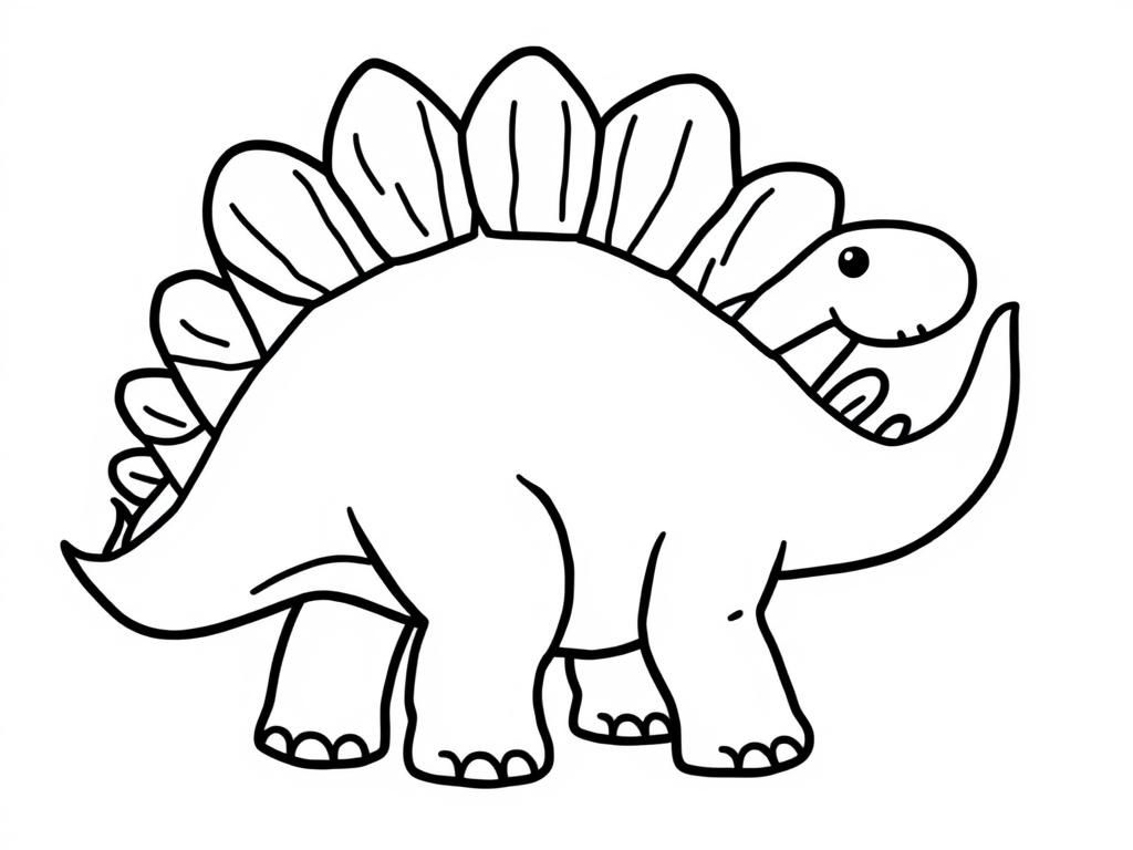 Stegosaurus Dinosaur Coloring Page