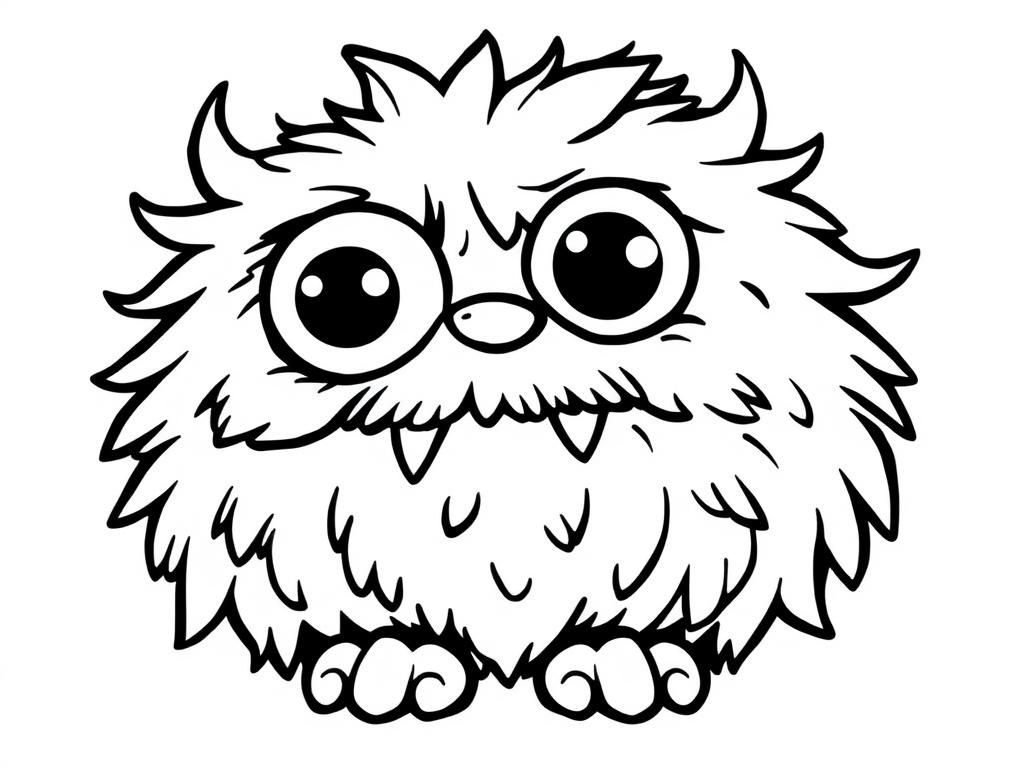 Preview of Cute fluffy monster