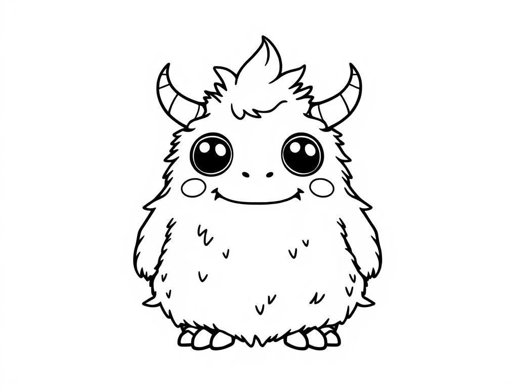 Preview of Cute fluffy monster