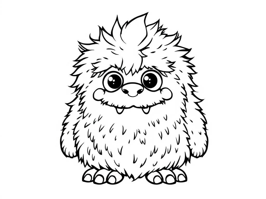 Preview of Cute fluffy monster