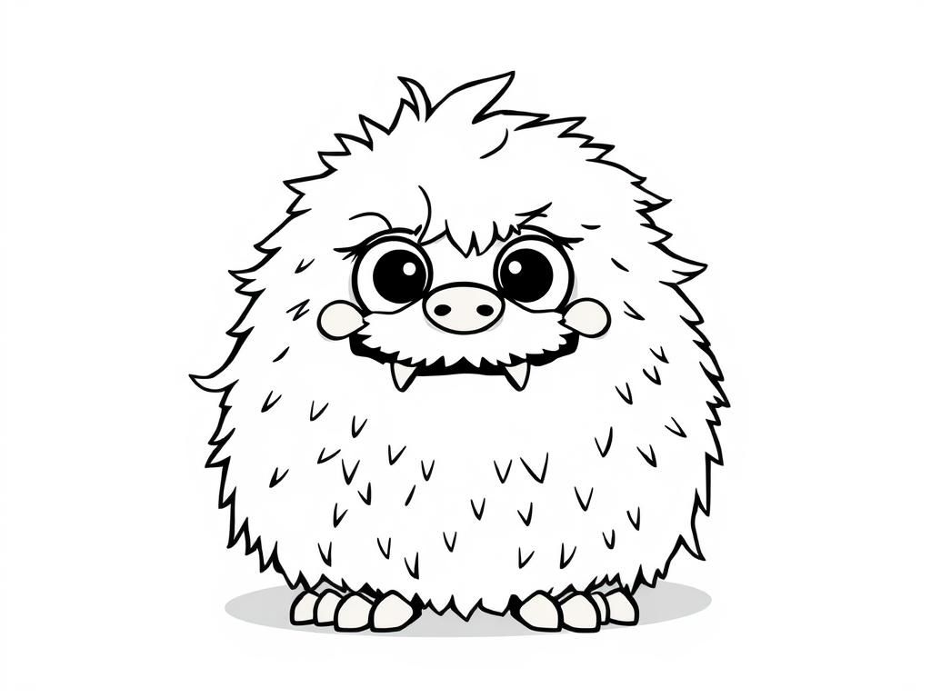 Preview of cute fluffy monster