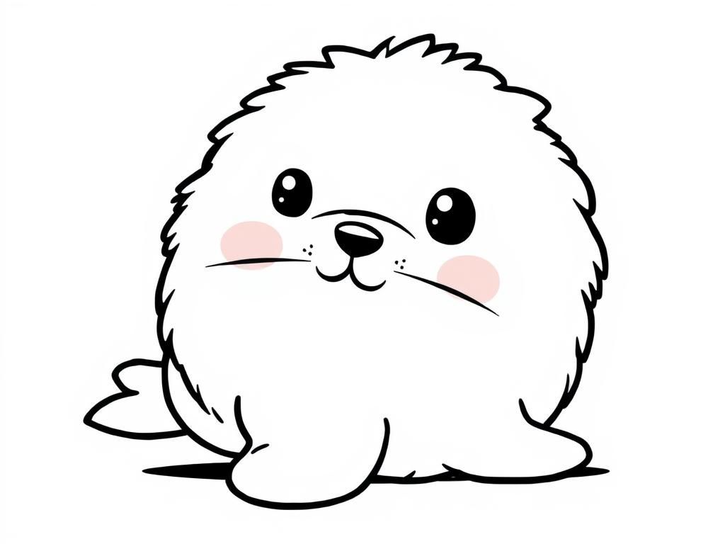 Preview of cute fluffy seal