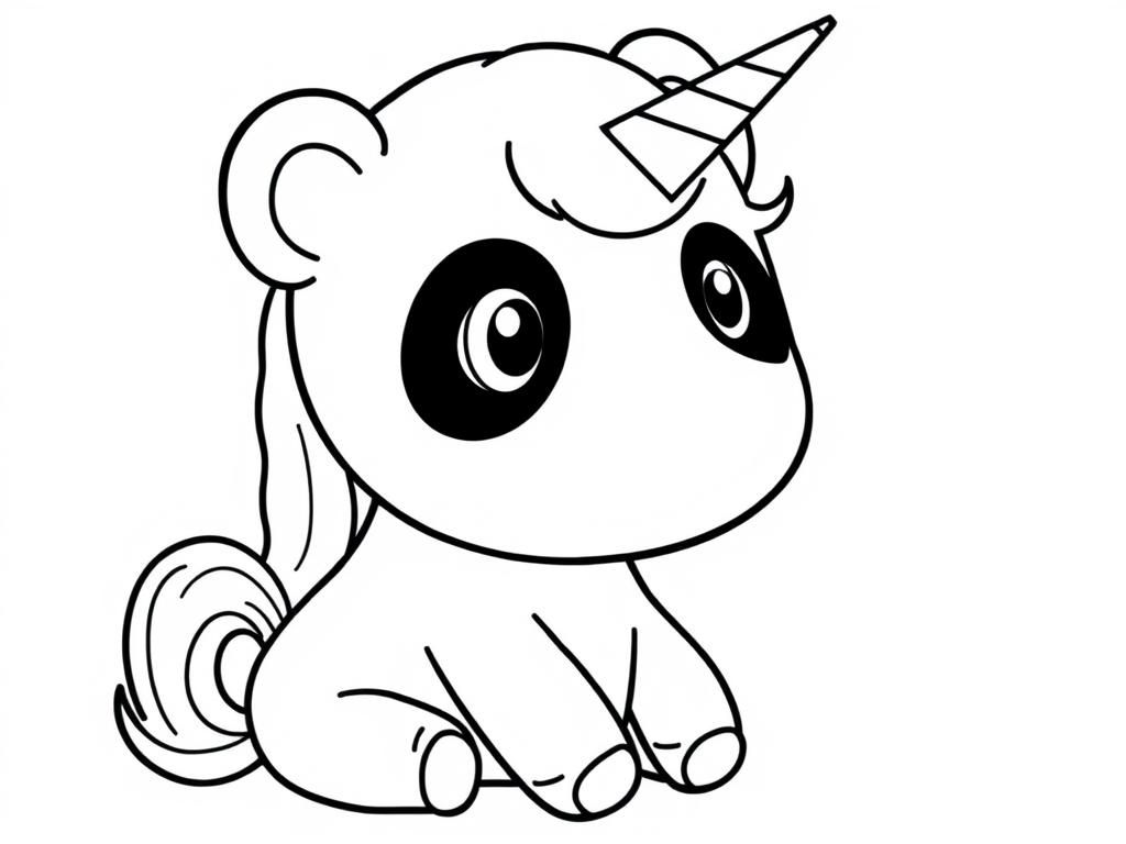 Preview of Cute panda unicorn