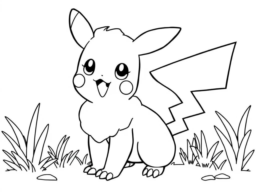 Pikachu Coloring Page: A Fun Adventure Awaits!