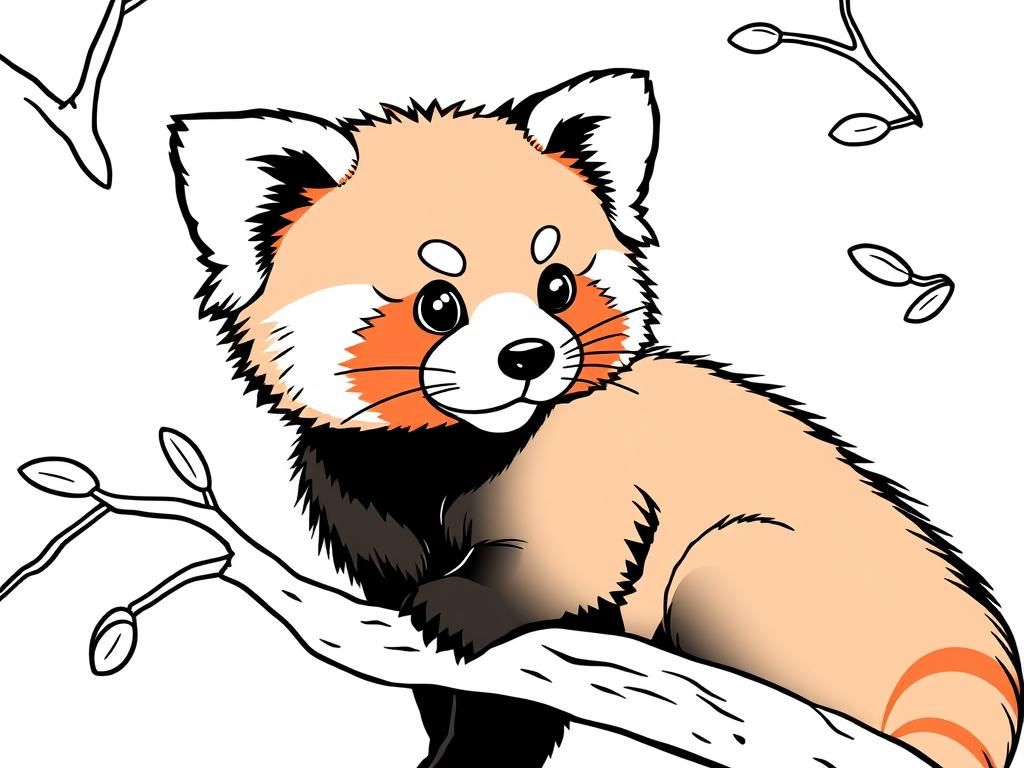 Preview of cute red panda