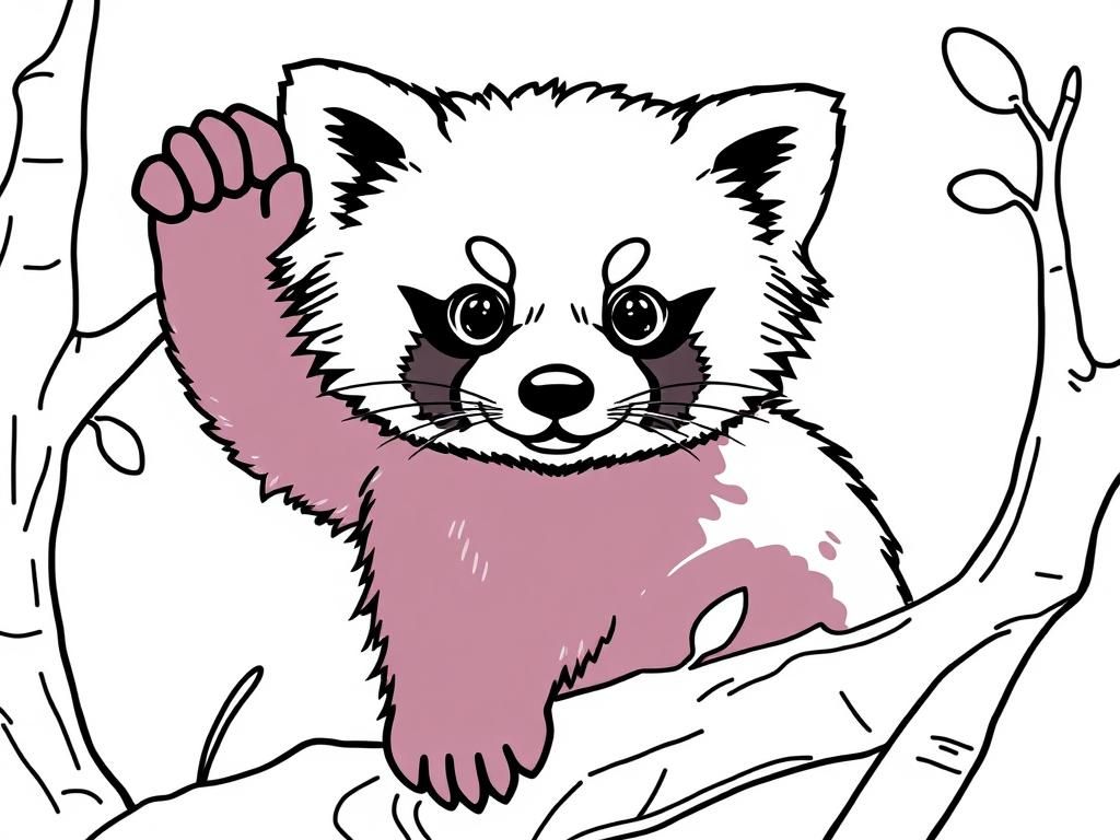 Preview of cute red panda