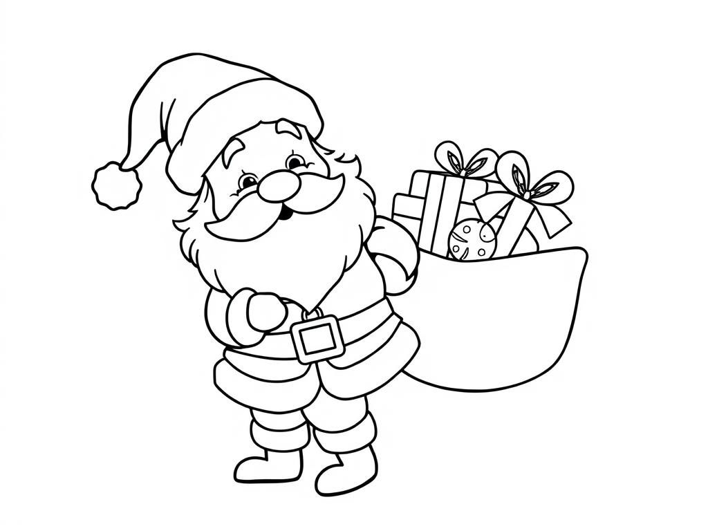 Santa Claus Christmas Coloring Page