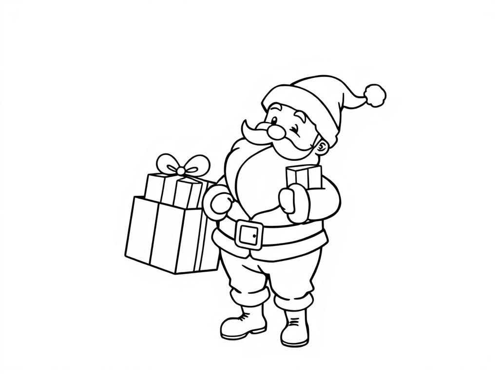 Santa Claus Christmas Coloring Page