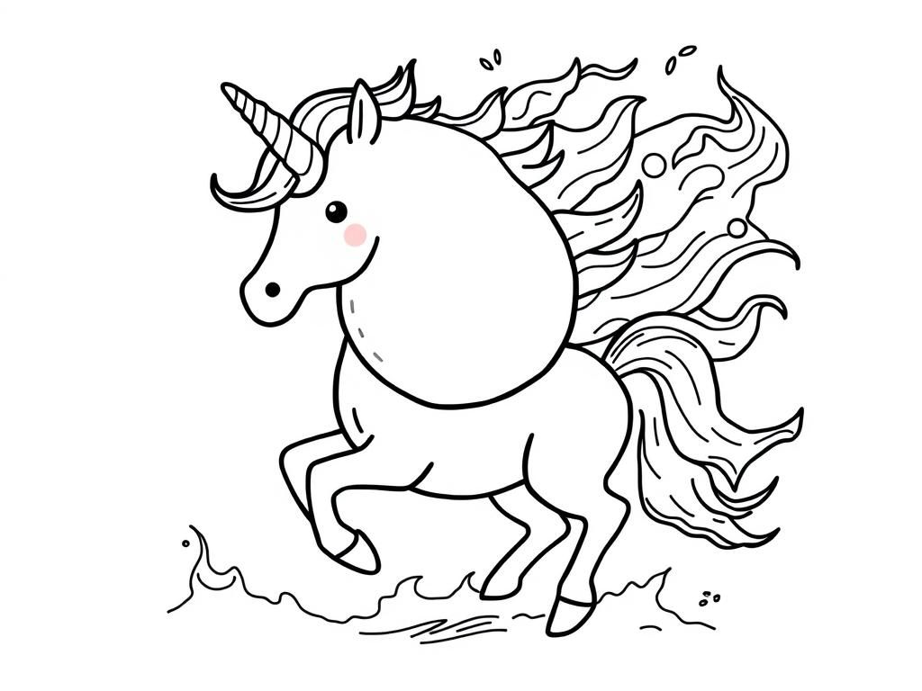 Preview of dancing potato on an unicorn in fire