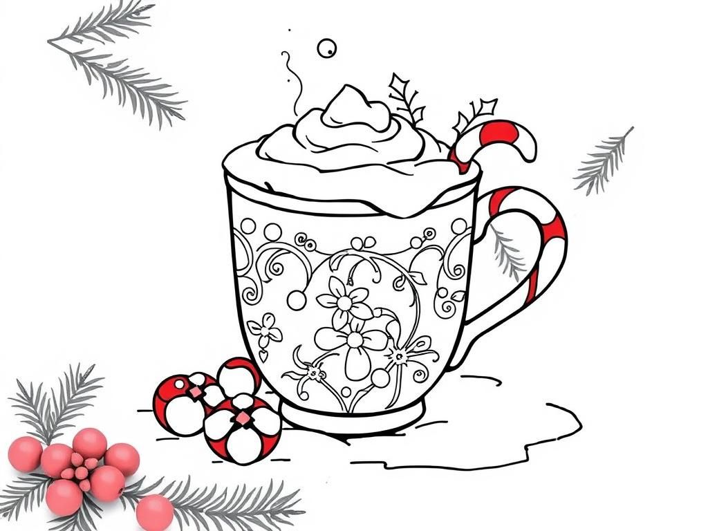 Preview of decorated christmas hot chocolate