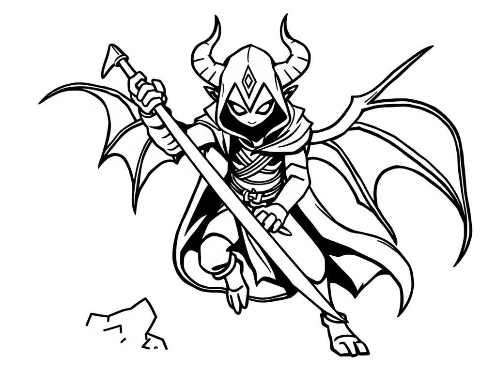 Fantasy Character Coloring Page