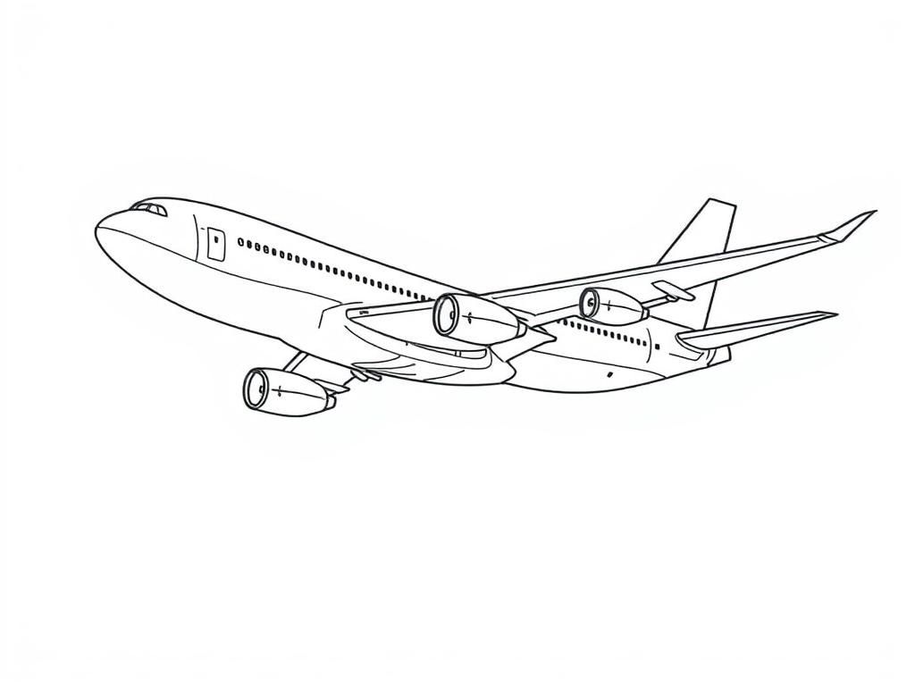 Airplane Coloring Page