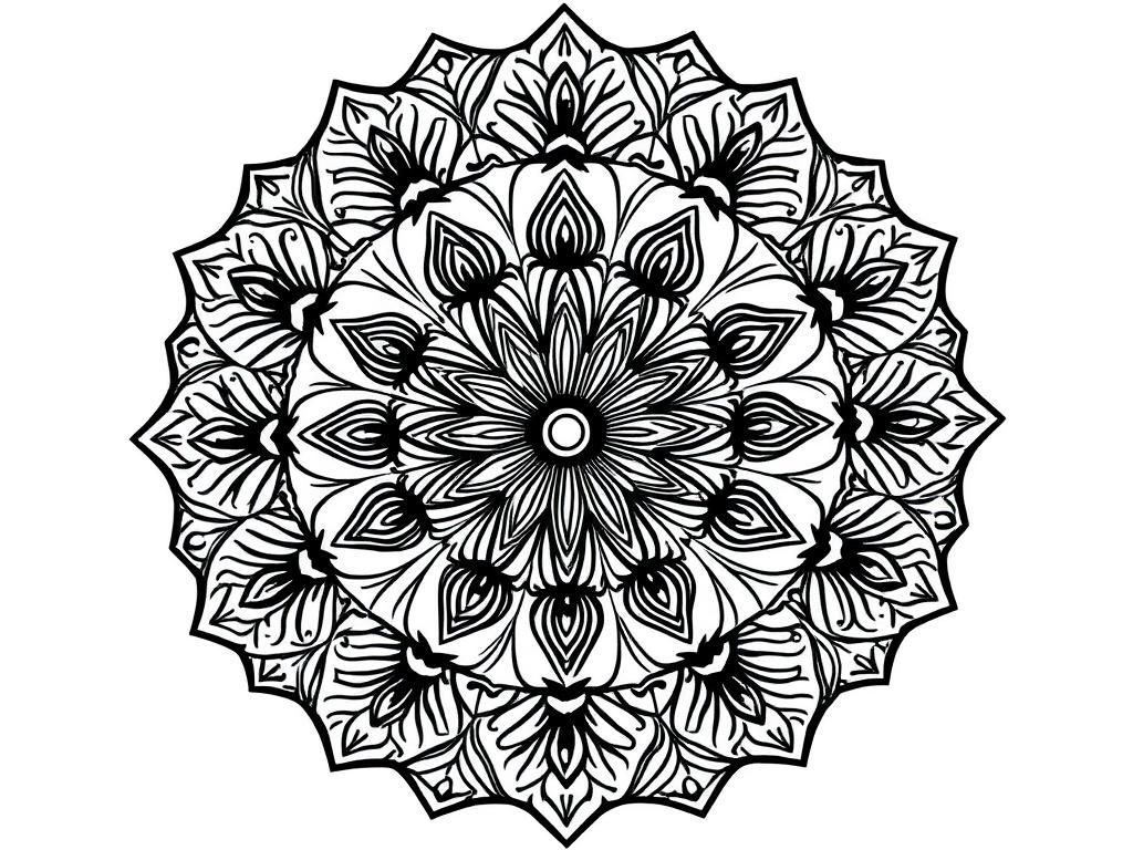 Mandala Coloring Page