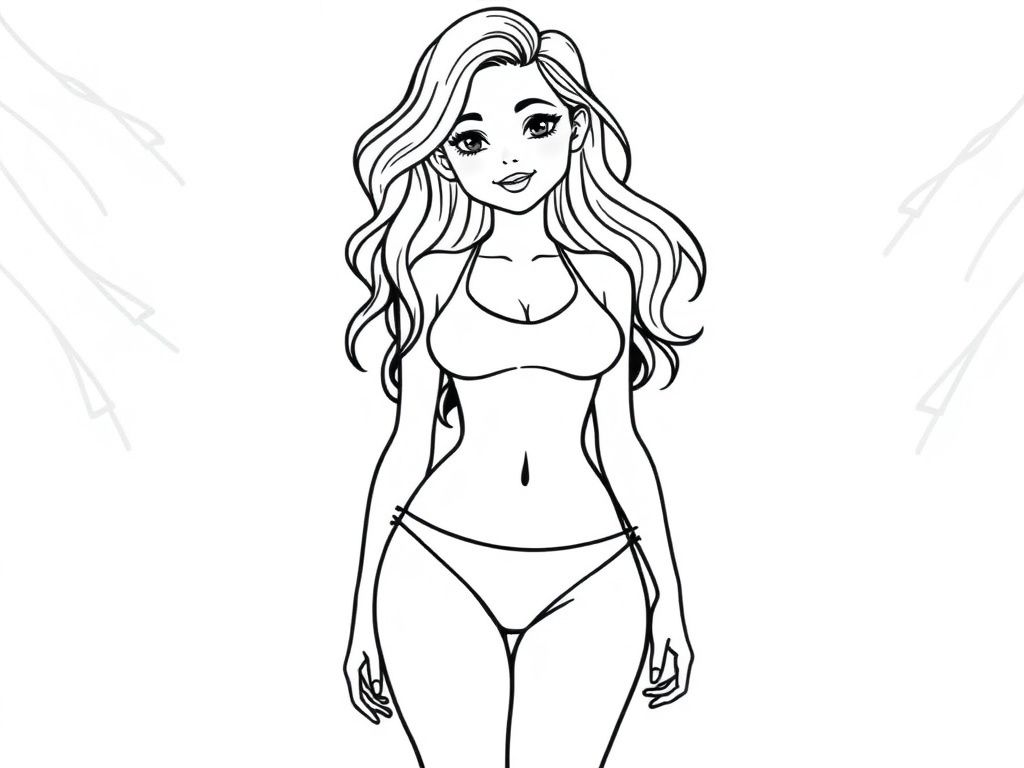 Fashion Girl Coloring Page