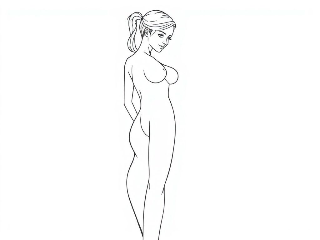 Detailed realistic Female body