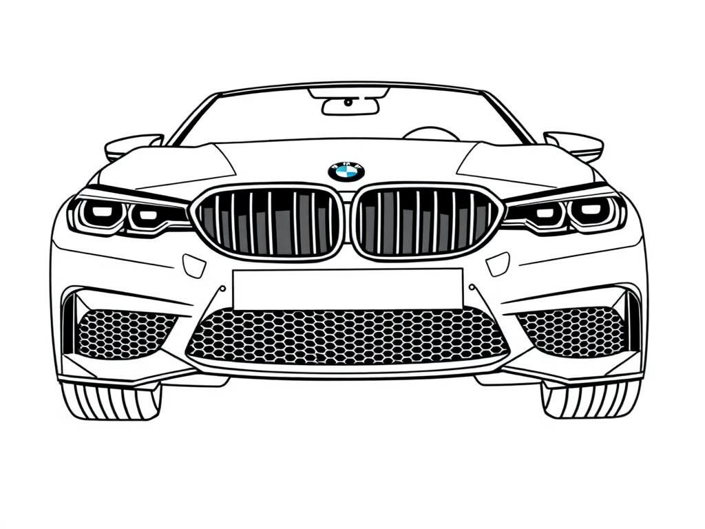 BMW Car Coloring Page