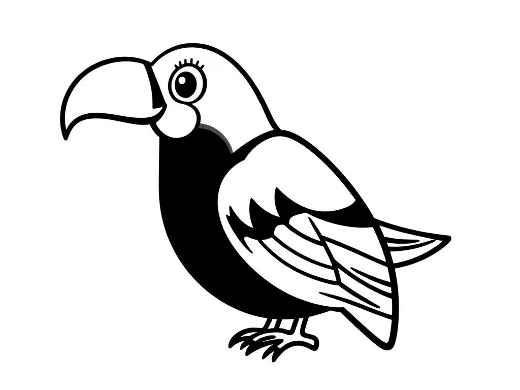 Toucan Bird Coloring Page