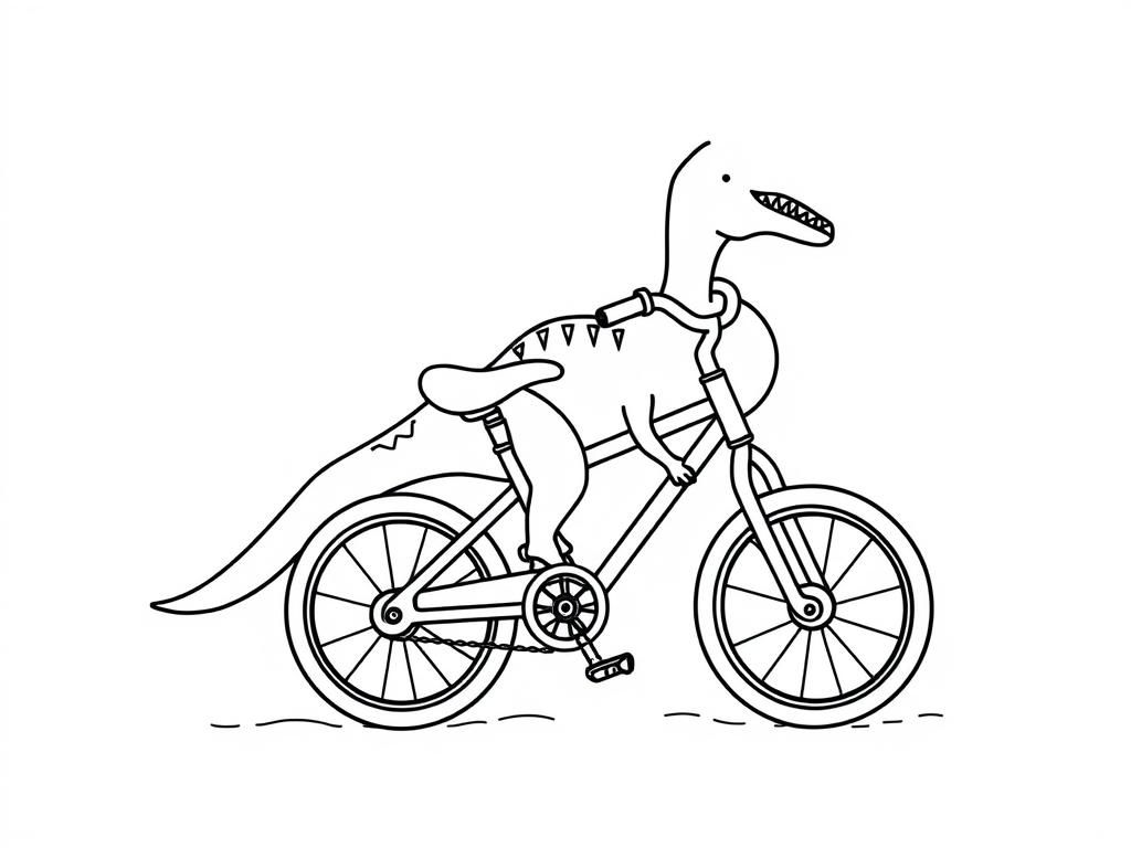 Dinosaur  bicycle