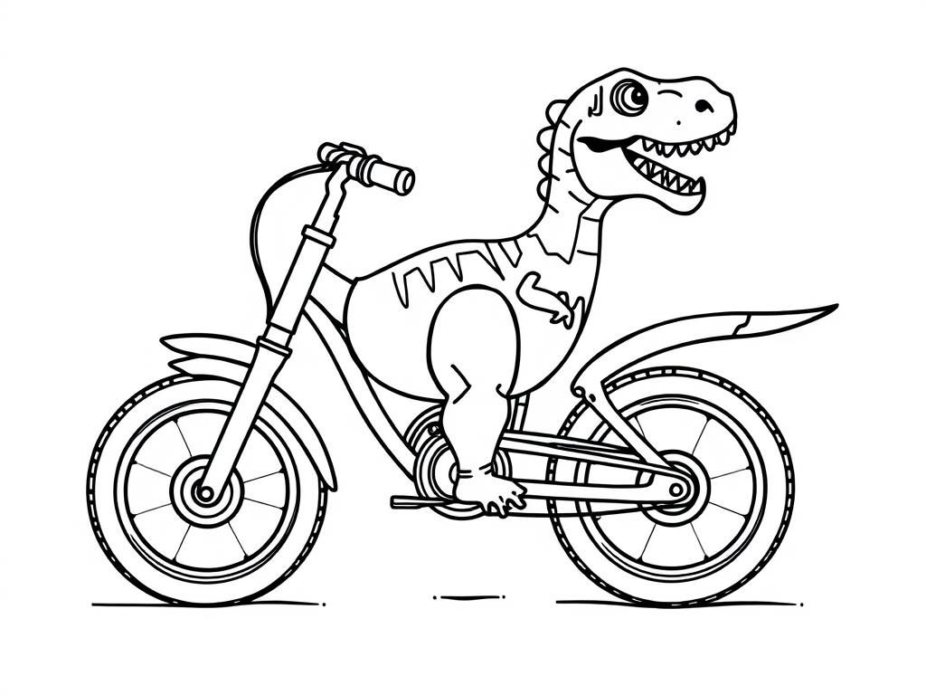 Coloring Page: Prehistoric Petal Power