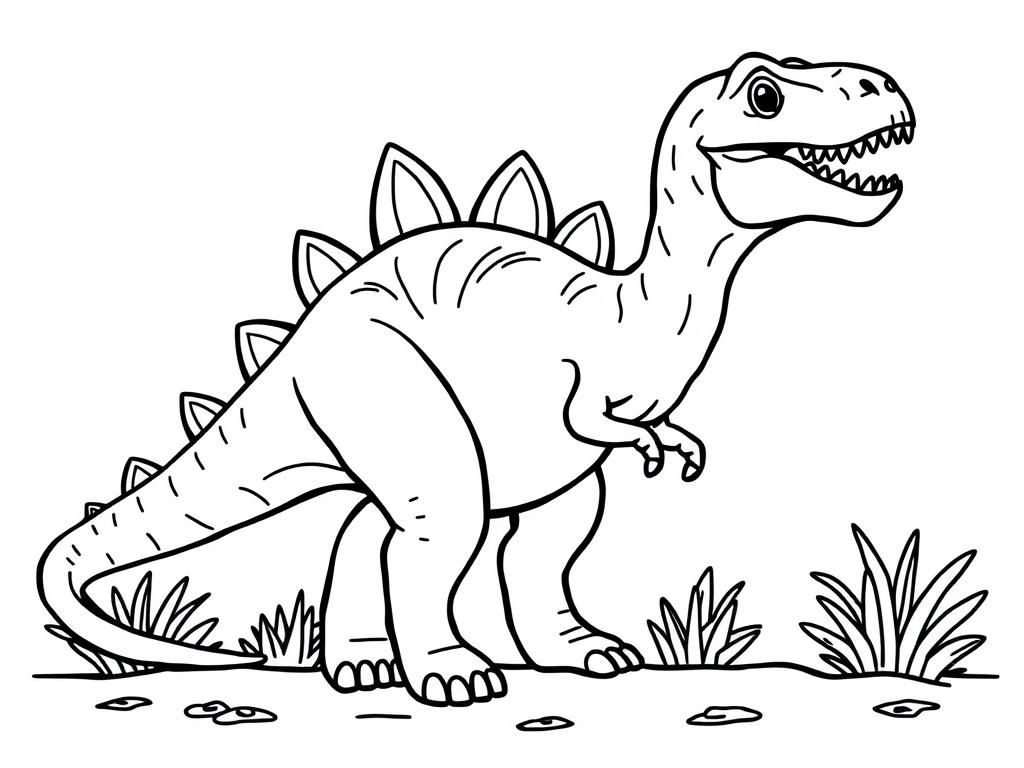 Stegosaurus Coloring Page