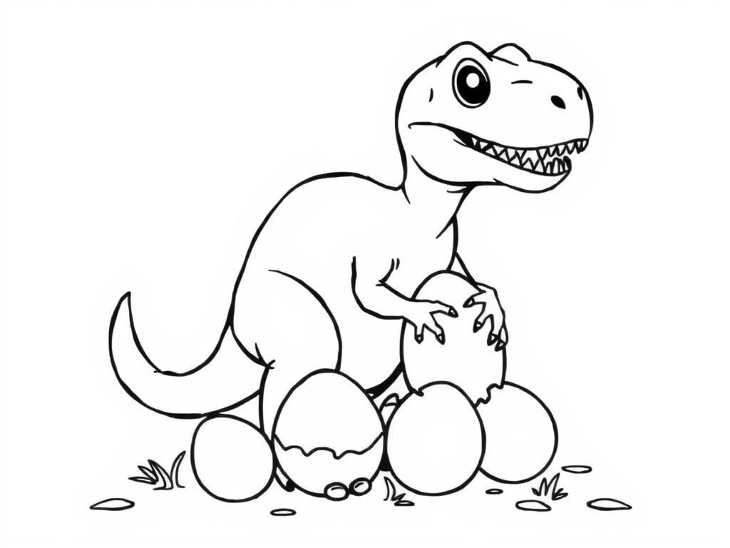 T-Rex Coloring Page