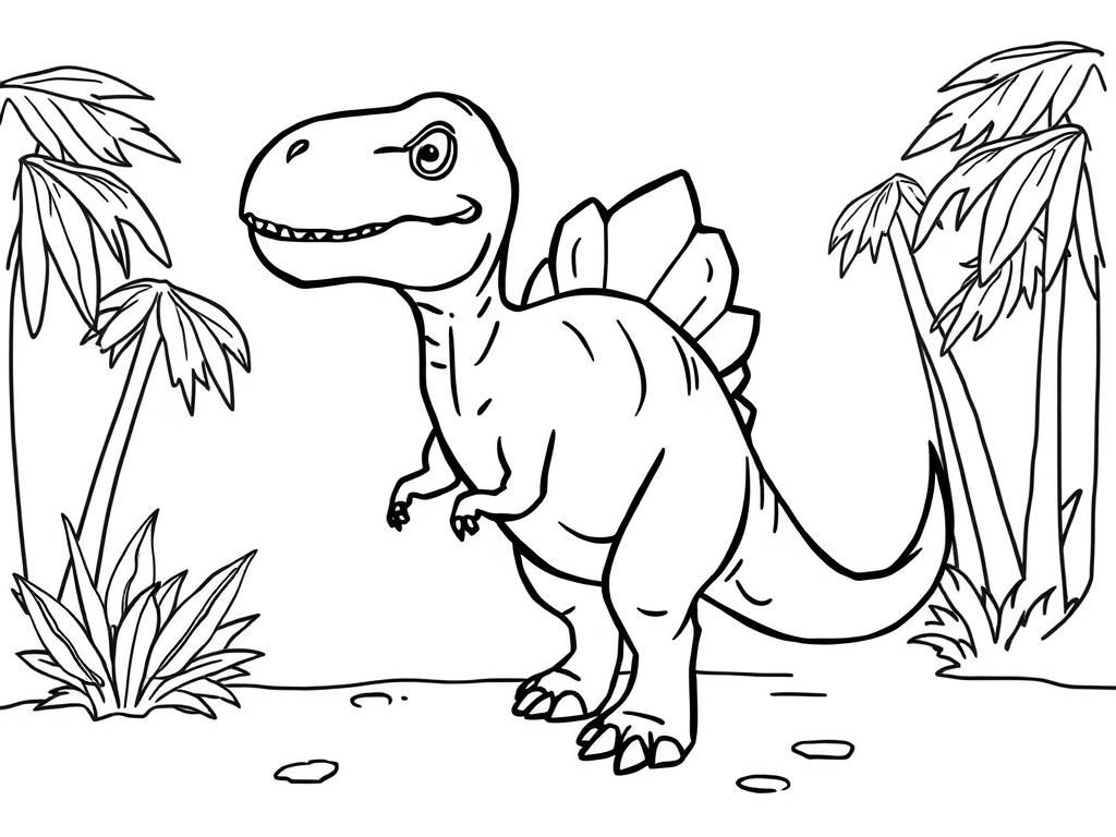 Dinosaur Coloring Page
