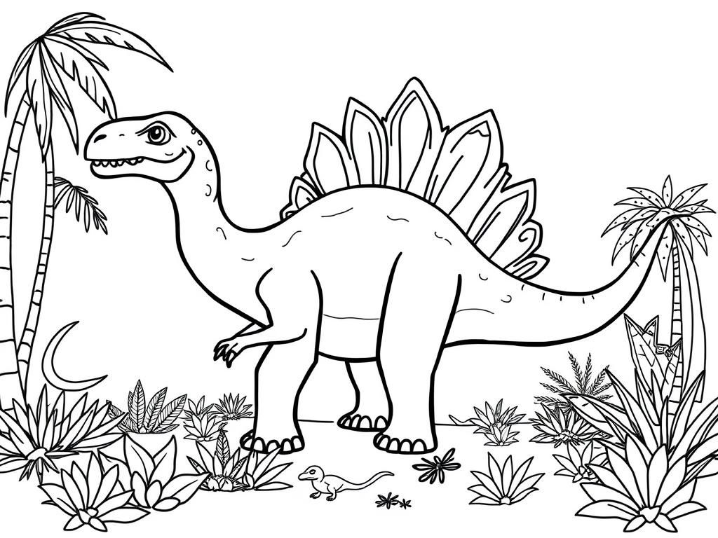 Stegosaurus Coloring Page