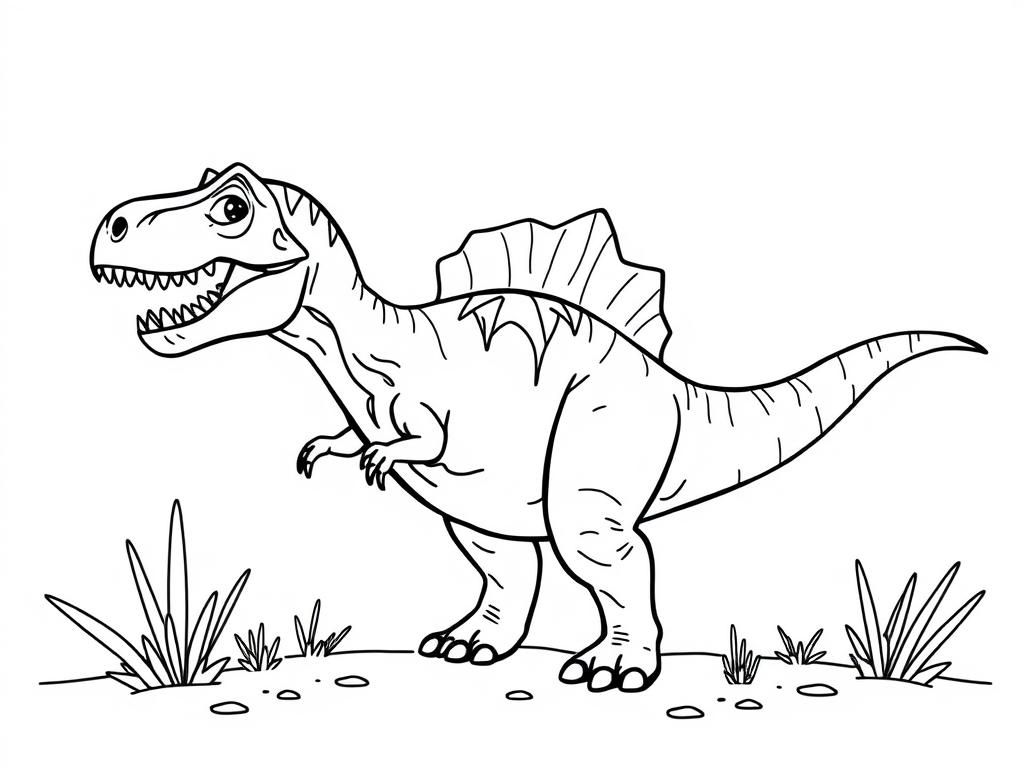 dinosuar - Free Printable Coloring Page