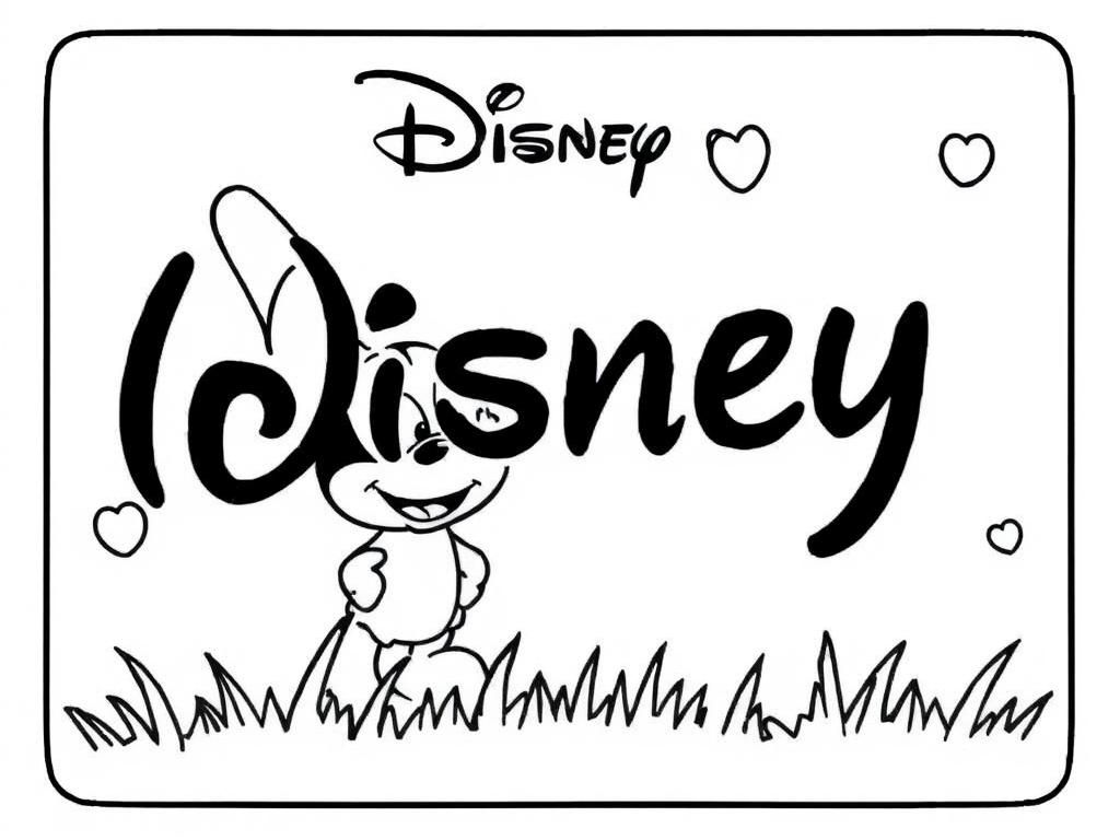 Mickey Mouse Coloring Page