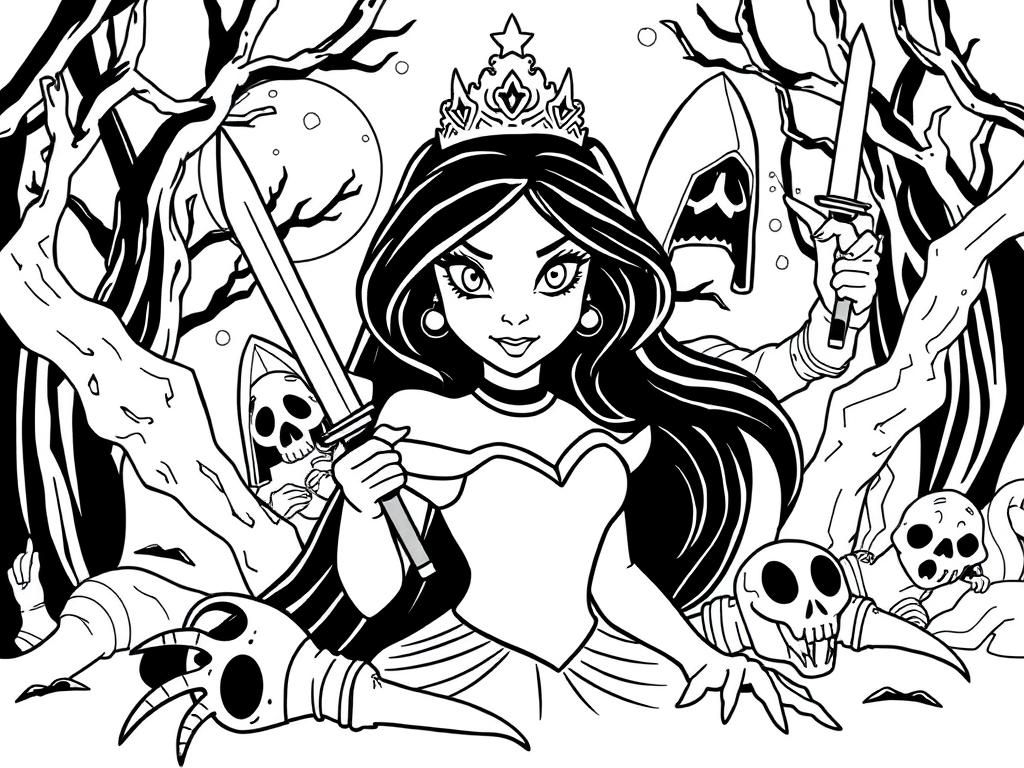 Preview of disney princess assassins in the night dead bodies around to learn how to draw stealth and rage