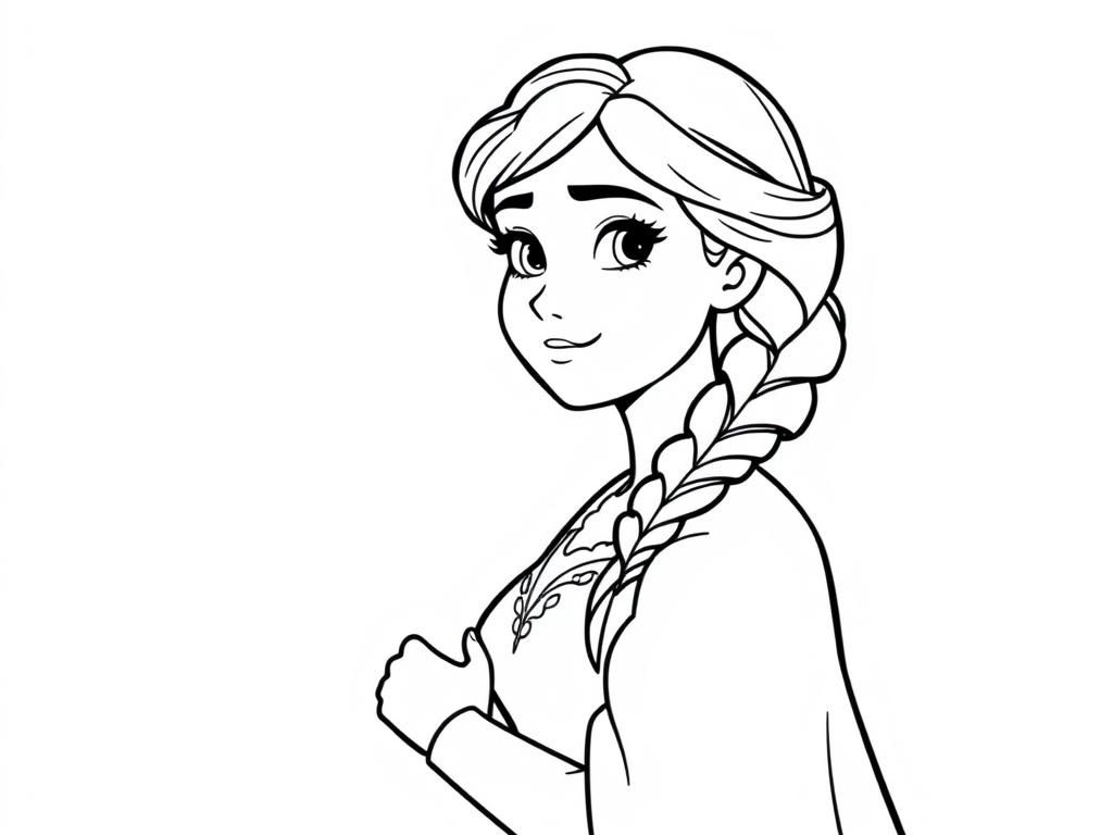 Elsa kleurplaat uit Frozen