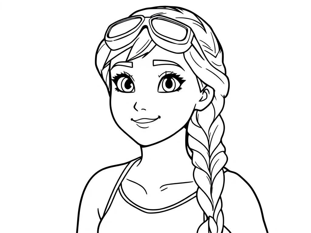 Elsa Frozen Coloring Page