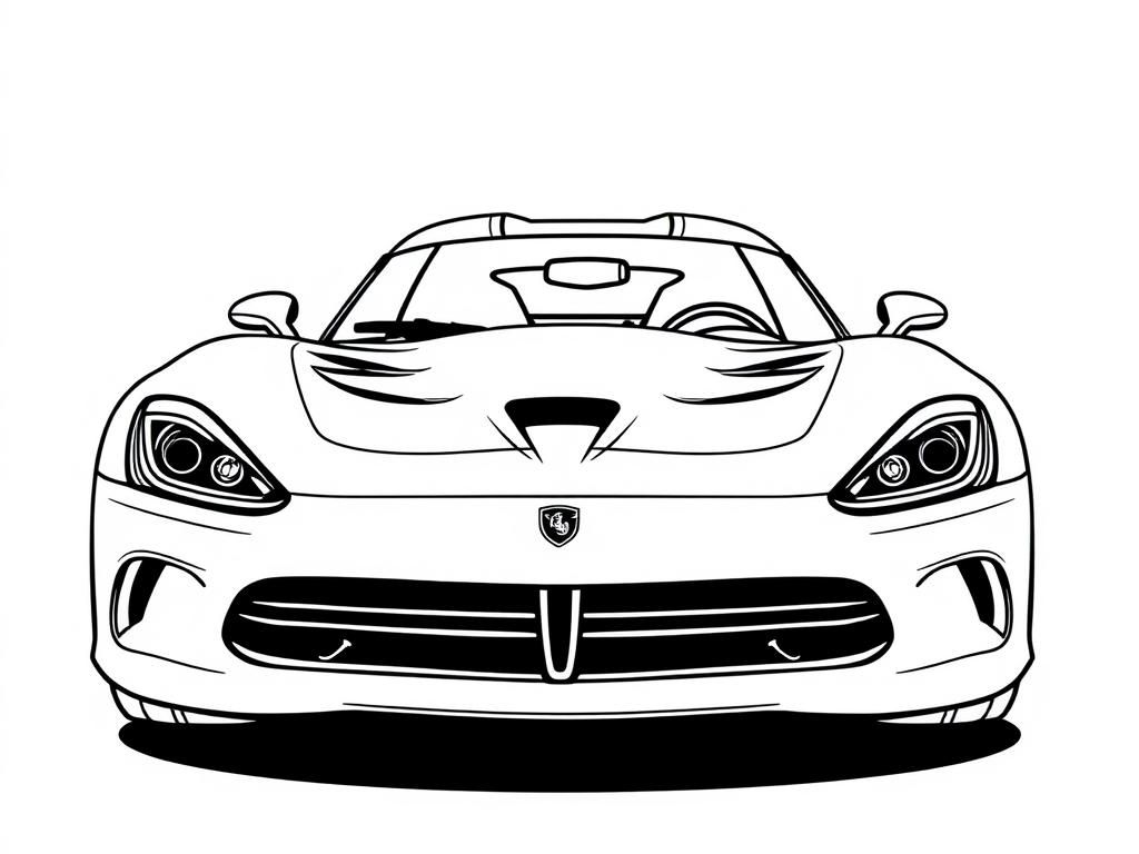 Sports Car Coloring Page