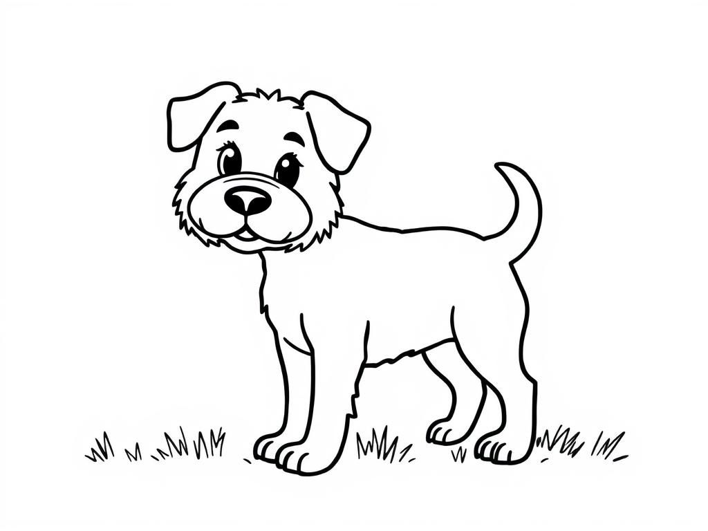 Dog Coloring Page