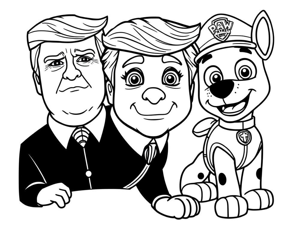 donald trump and paw patrol