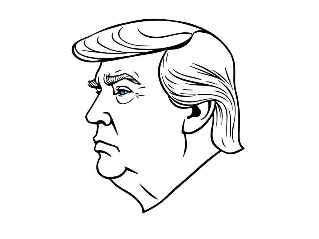 Portrait of a Man Coloring Page