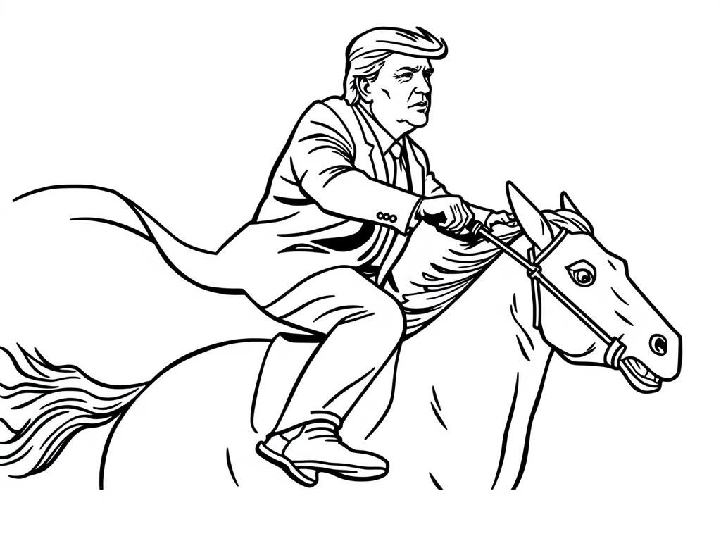 Preview of donald trump riding joe biden
