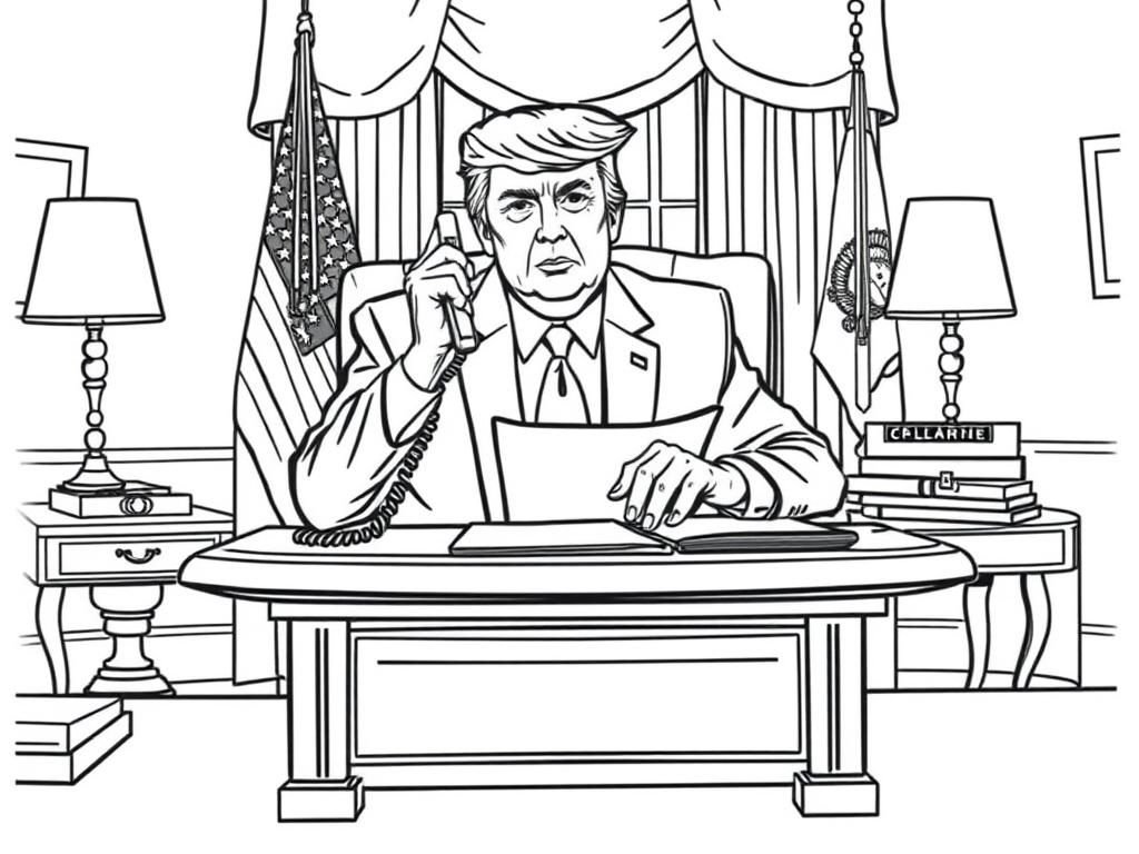 Preview of Donald Trump sitting at a desk with papers and a phone, working in the Oval Office.