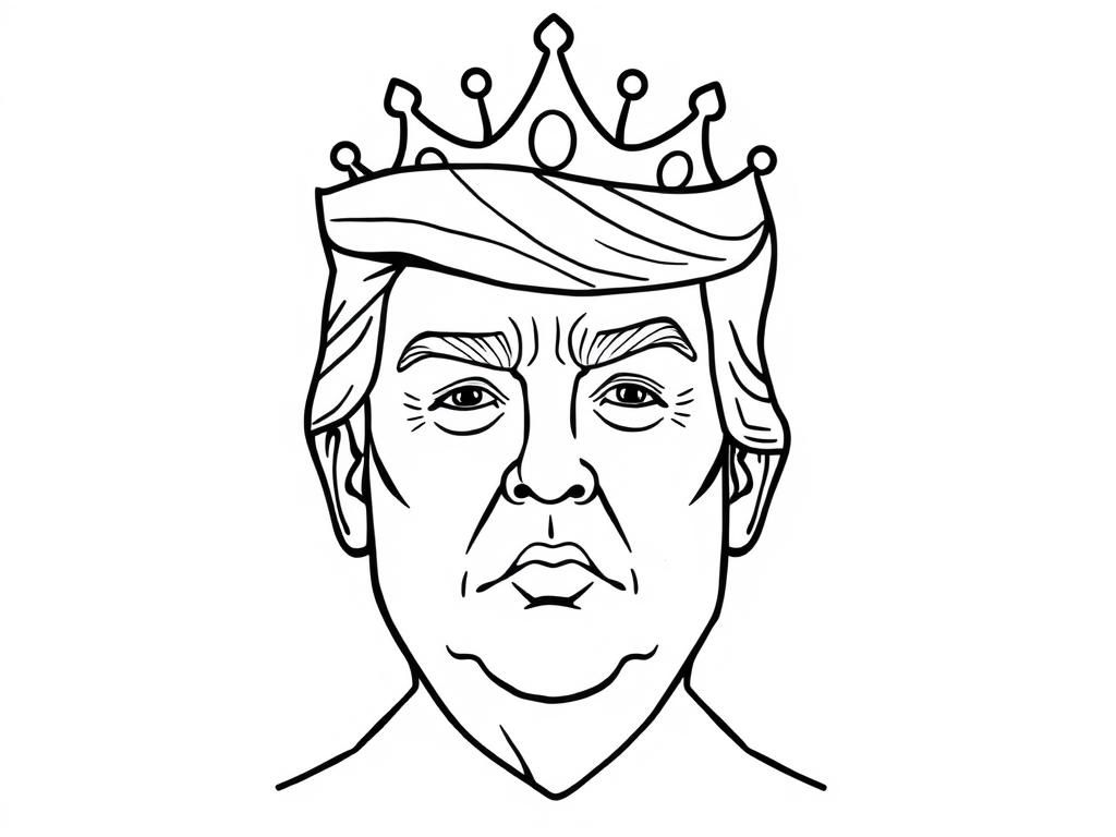 Preview of Donald trump with a crown on his head