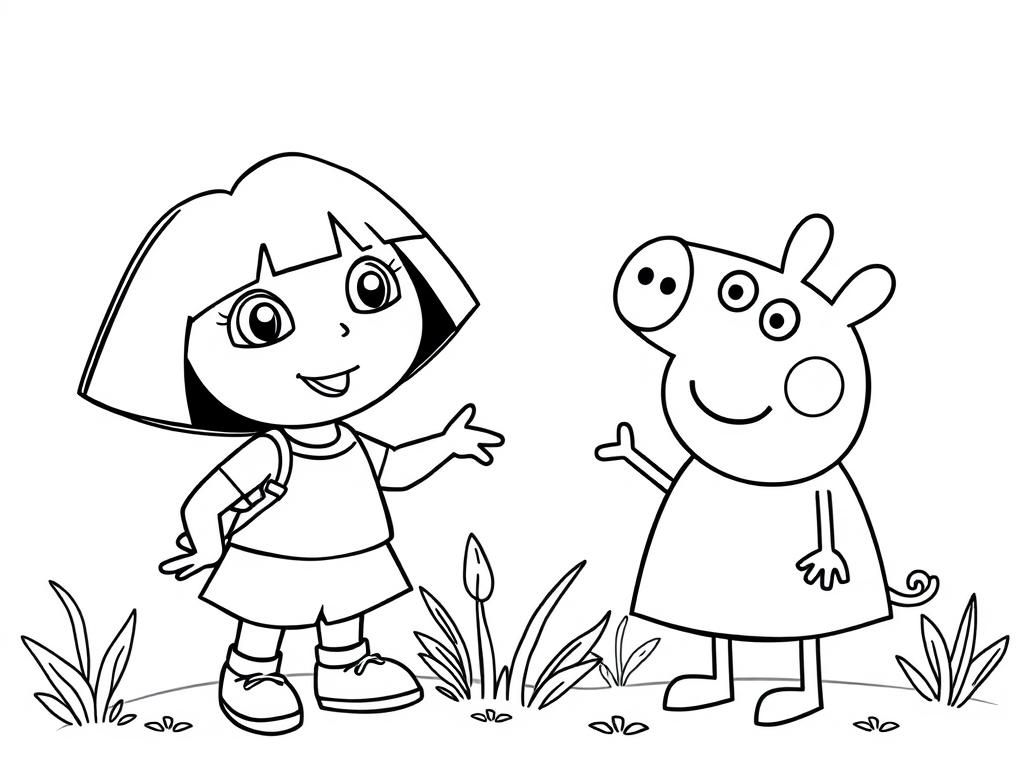 Preview of Dora and Peppa pig