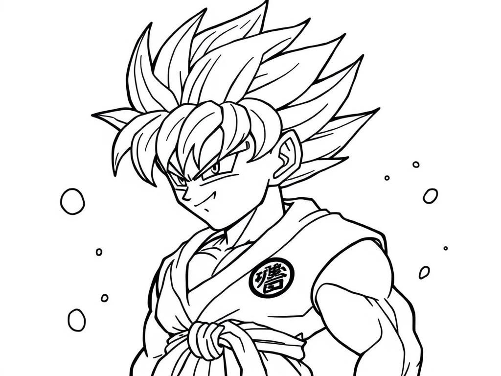 Dragon Ball Z - Free Printable Coloring Page