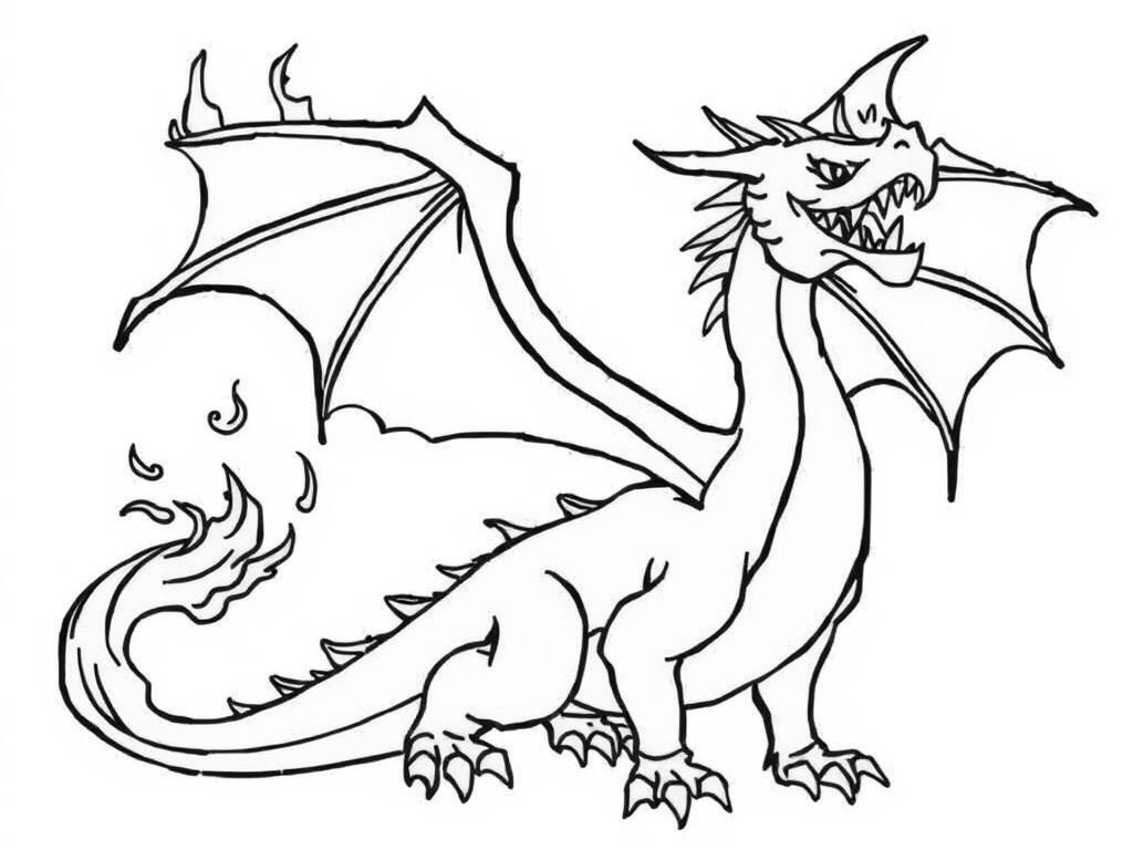 Dragon Coloring Page