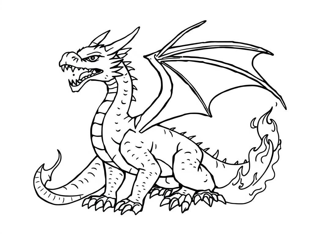 Dragon Coloring Page