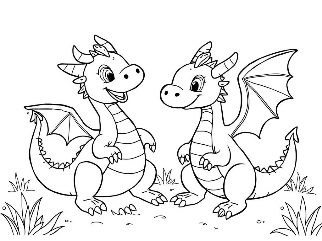 Dragons having fun